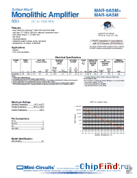 Datasheet MAR-8A+ manufacturer Mini-Circuits